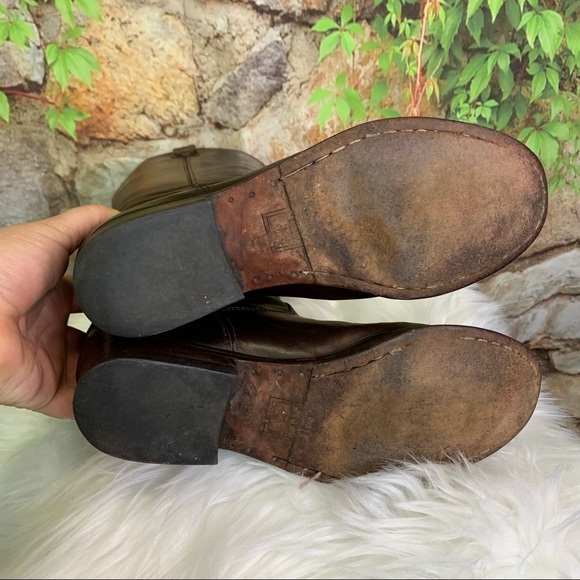 FRYE Cordovan Melissa Leather Button Boots, 7B - Picture 14 of 15